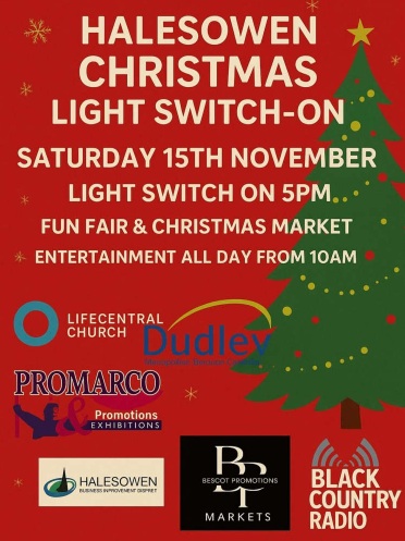 Halesowen Christmas Lights Switch On 2025